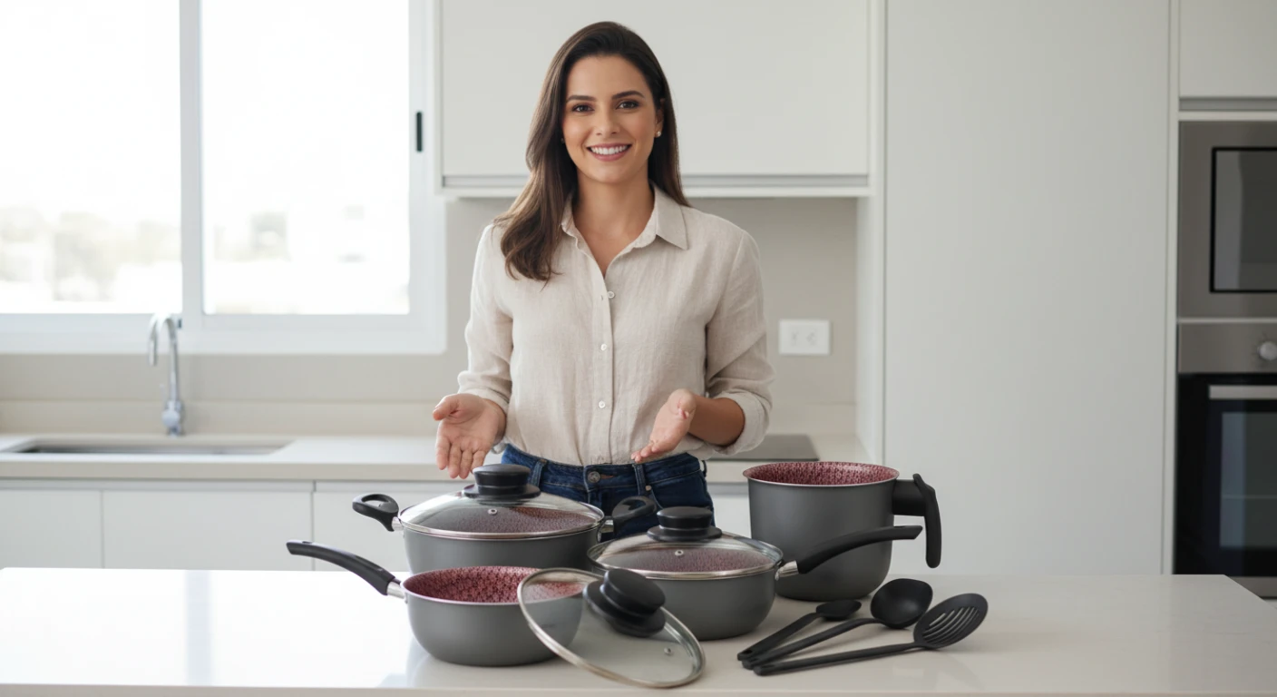 Panela para cozinha saudável e preparo com menos resíduos
