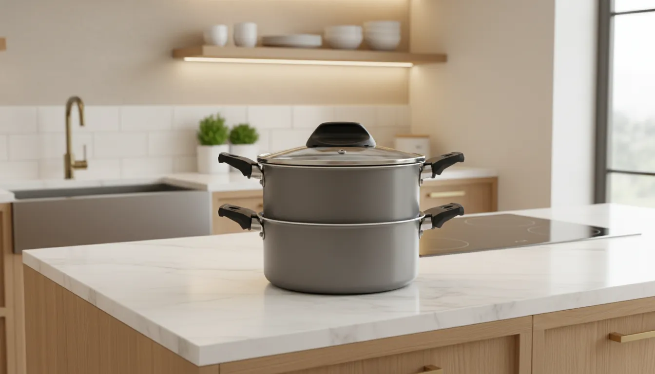 Panela para cozinhar a vapor e saúde alimentar