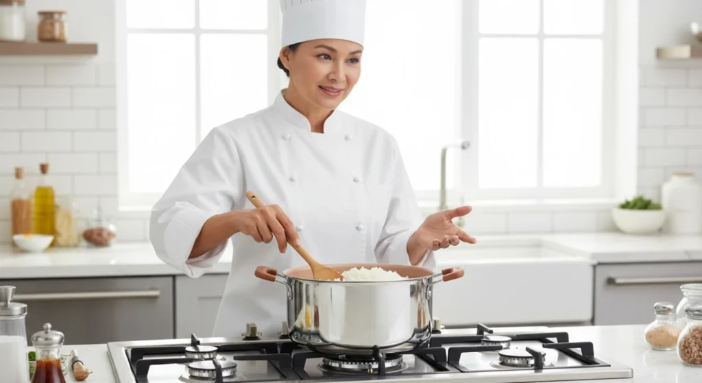 Panelas para arroz favorecem estabilidade no preparo de receitas simples